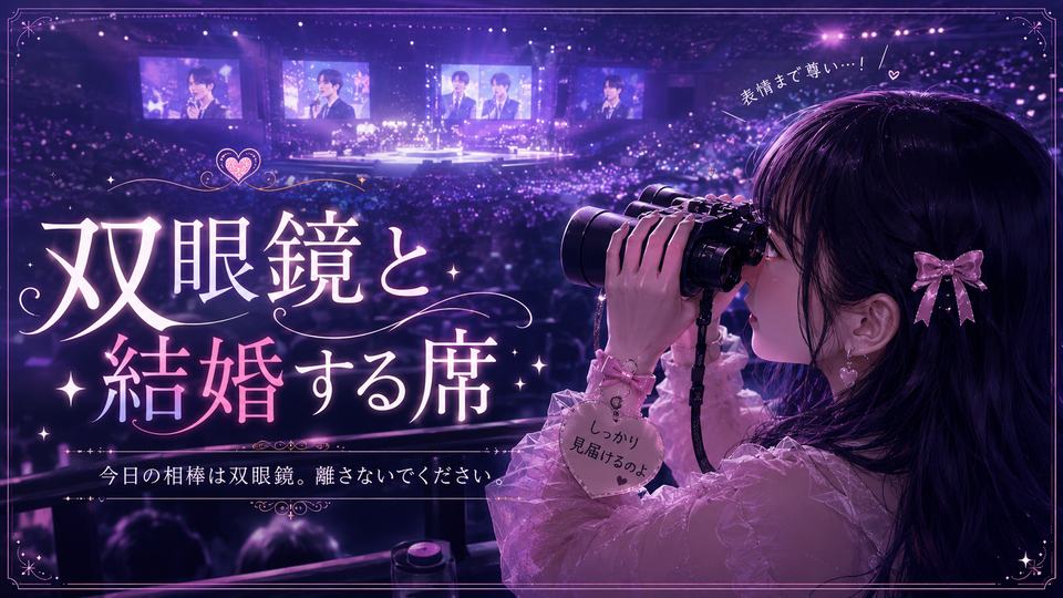 双眼鏡と結婚する席
